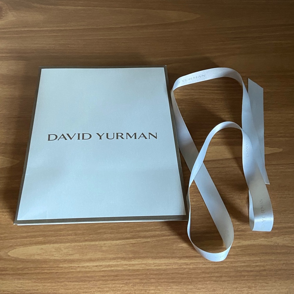 Authentic David Yurman shopping bag and ribbon